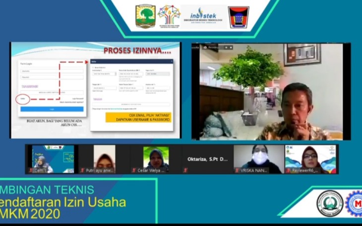 Bimtek Pendaftaran Izin Usaha UMKM 2020 Secara Daring Oleh STP LPPM Unand