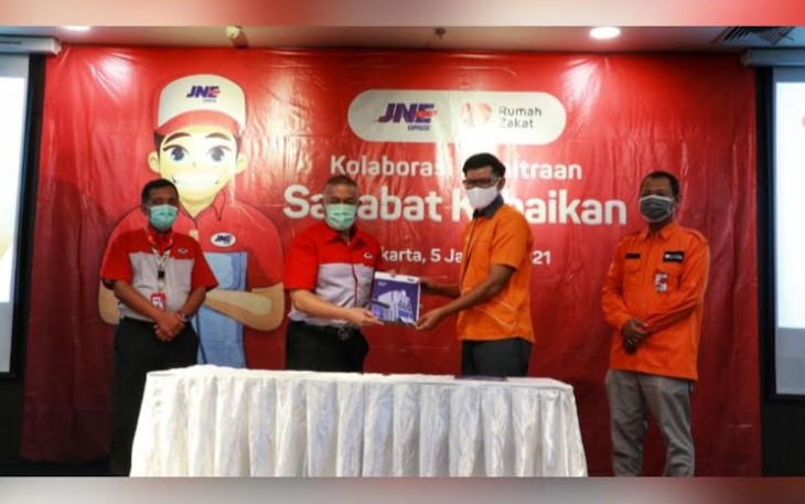 Permudah Bersedekah JNE Gandeng Rumah Zakat