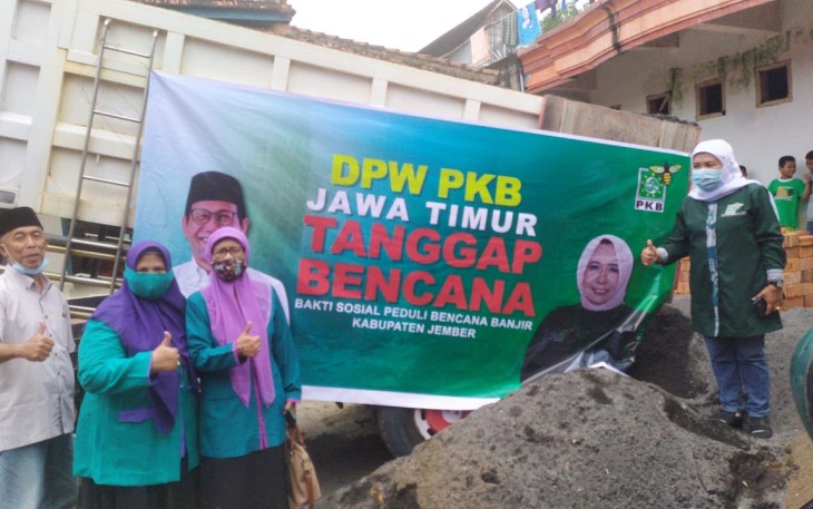 PKB Jatim Salurkan Bantuan Kemanusiaan ke Korban Banjir Jember