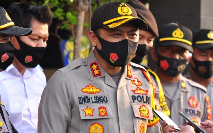 Kapolres Batang AKBP Edwin Louis Sengka Saat Ditemui Media Usai Mengambil Apel Pagi