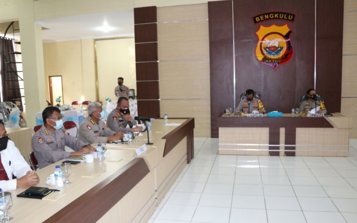 Polda Bengkulu Gelar Coffe Morning 
