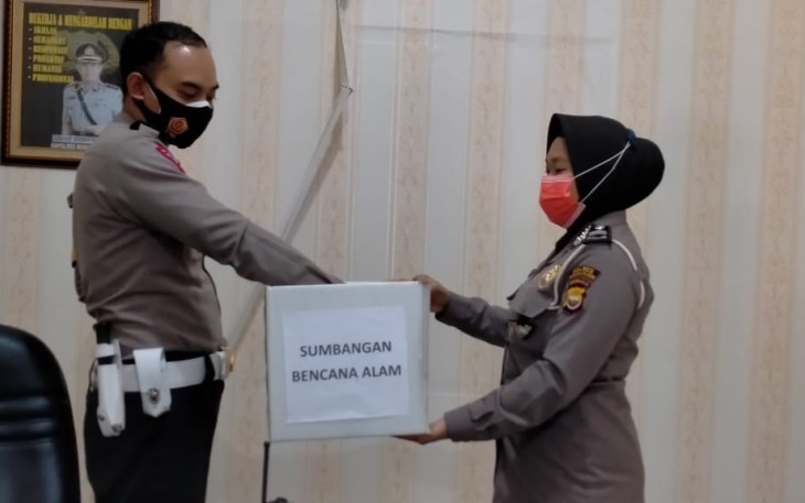Polres Bengkulu Selatan Galang Dana Bantu Wilayah Terkena Bencana