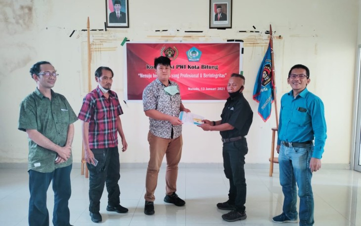  Christian Wayongkere Jadi Ketua PWI Kota Bitung 
