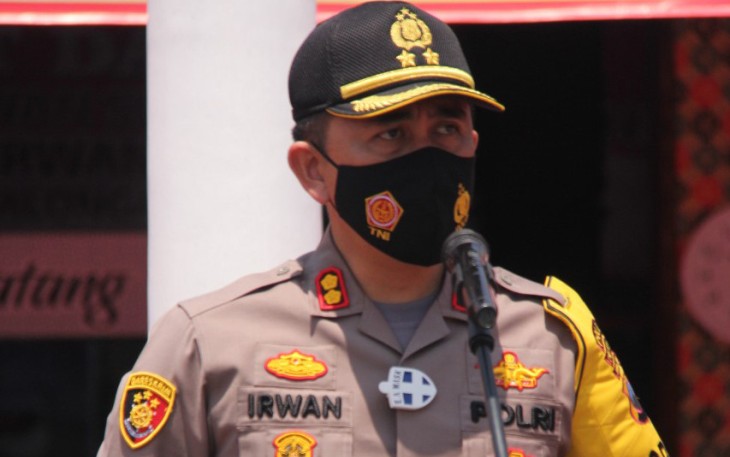 Kapolres Pekalongan Kota AKBP M Irwan Susanto SIK SH MH Saat Memberikan Keterangan di Depan Awak Media 