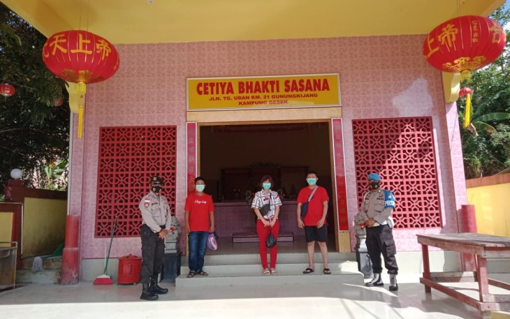 Polres Bintan Laksanakan Pengamanan di Vihara dan Klenteng