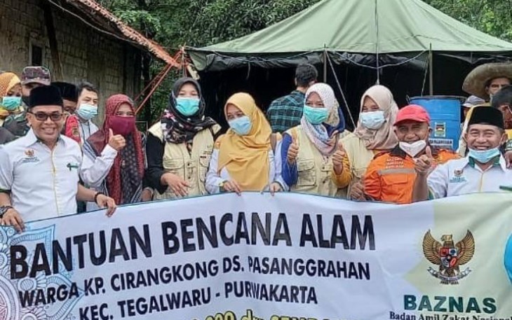 Baznas Purwakarta Kirim Bantuan Untuk Korban Bencana di Kecamatan Tegalwaru