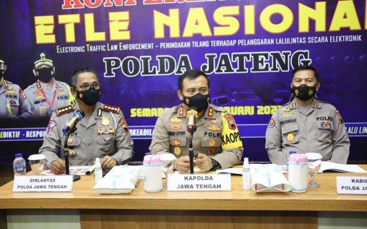 Kalpolda Jateng saat memberikan keterangan kepada Media