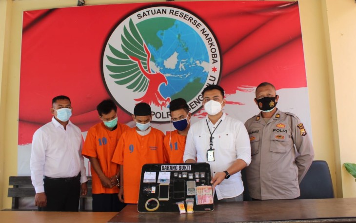 Polres Bengkulu Saat Konferensi Pers Bersama Awak Media