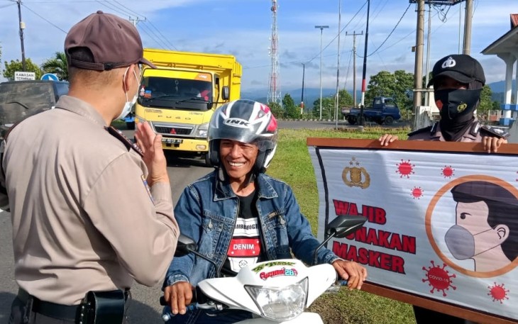Polres Rejang Lebong Konsisten Beri Imbau Prokes Kepada Masyarakat
