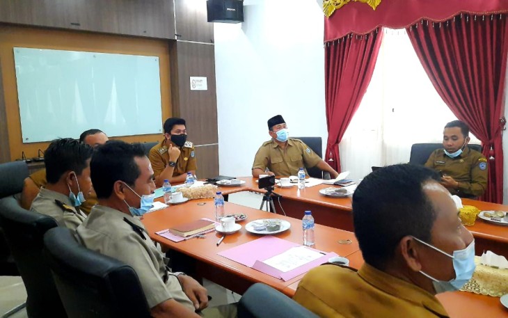 Wakil Bupati Bengkulu Utara (BU) Arie Septia Adinata SE MAP Saat Mengikuti Video Conference