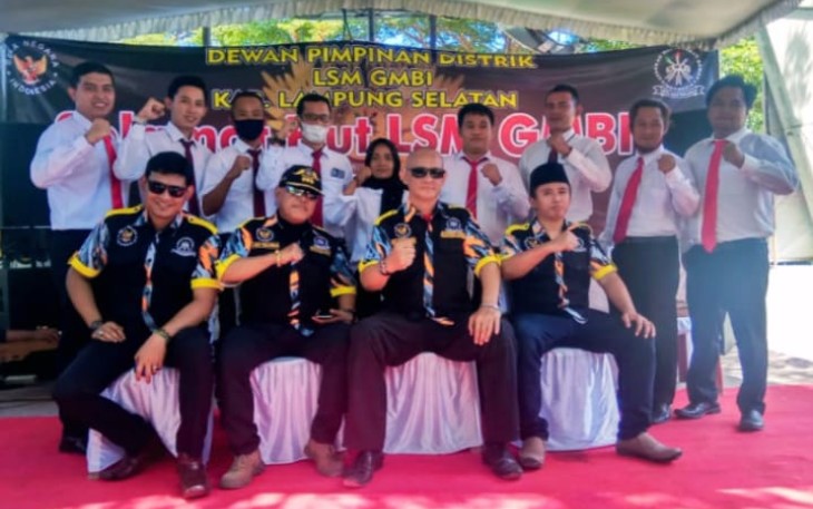 LBH LSM Gerakan Masyarakat Bawah Indonesia Distrik Lampung Selatan Dikukuhkan