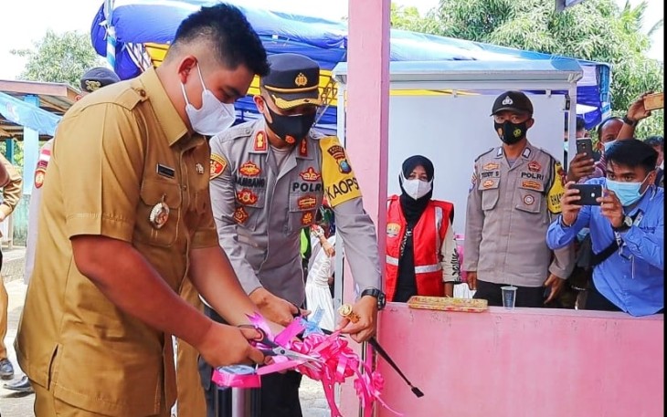 Wakil Bupati Dampingi Kapolres Bintan Resmikan Kampung Tangguh