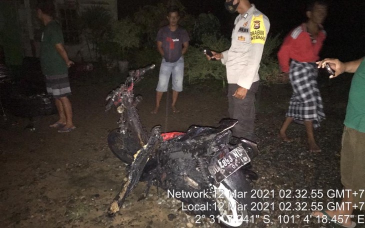 Kondisi Motor Usai Terbakar 