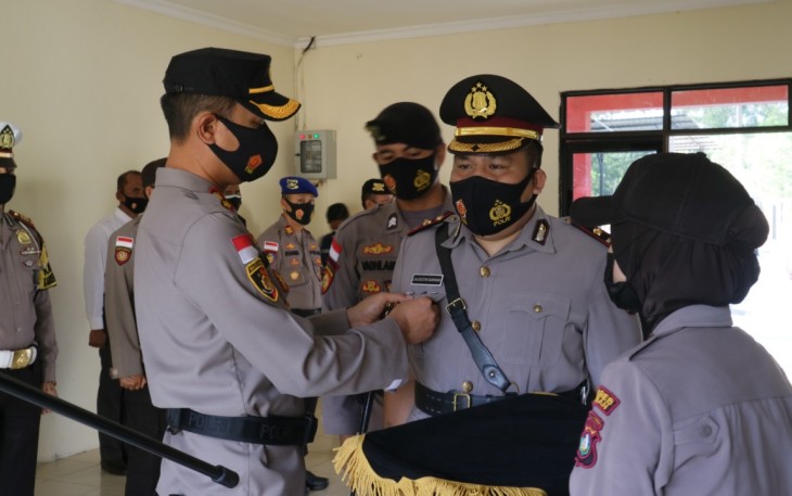 Upacara Penyerahan Tugas dan Tanggungjawab Wakapolres Bintan Kepada Kapolres Bintan