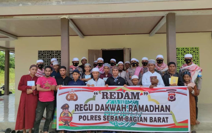 Redam Polres SBB Beri Dakwah Ramadan di Dua Desa Kecamatan Seram Barat