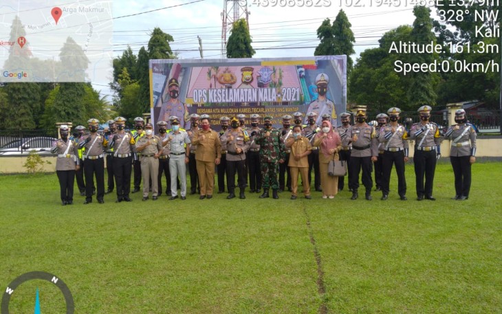 Kapolres Bengkulu Utara Tekankan Sikap Humanis pada Operasi Keselamatan 2021