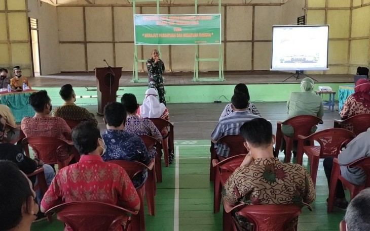 Komsos Koramil 1206-03/Batang Lupar Komunikasi Dengan Komponen Masyarakat