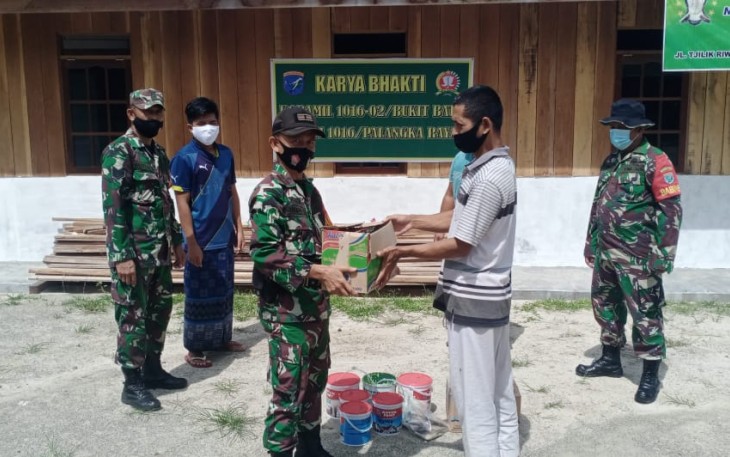 Koramil 1016-02/Bukit Batu Percantik Taman Pendidikan Alqur'an