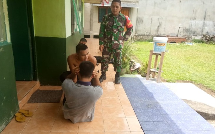 Koramil Sengah Temila Laksanakan Pembinaan Calon Prajurit TNI AD