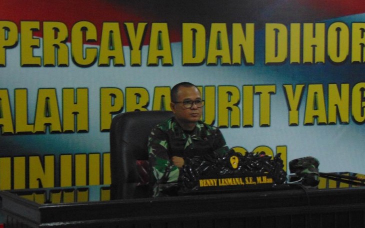 Dandim 1310/Bitung Letkol Inf Benny Lesmana SE M Han