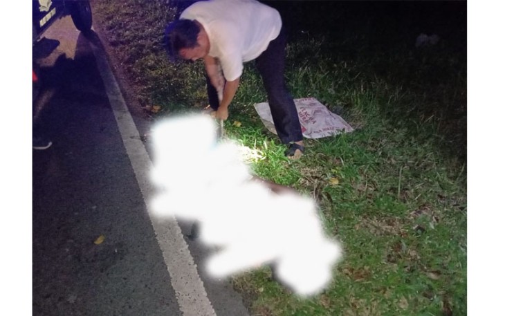 Wanita Tak Dikenal Ditemukan Tewas di Pinggir Jalan Desa Gunung Para 