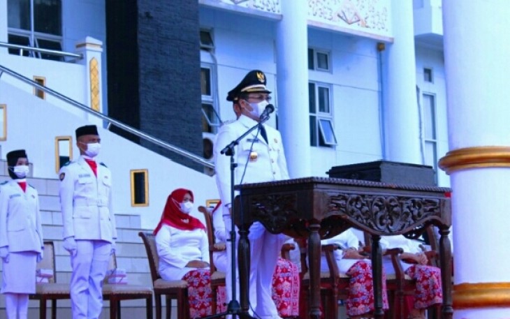 Peringati HUT RI Ke-76, Bupati Sapuan Sebut Momemtum Untuk Bangkit Bersama Bangun Mukomuko