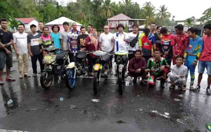 latihan rutin latihan pembalap pembalap binaan IMI Pasaman