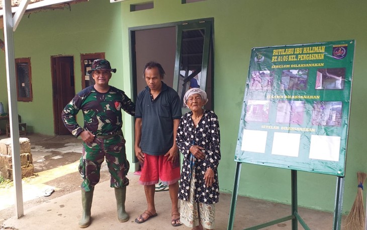 Nenek Halimah Senang Hasil TMMD Sangat Memuaskan