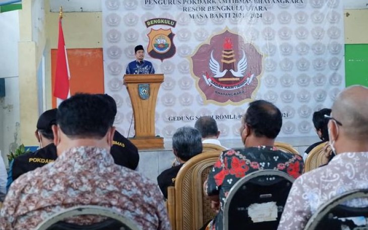 Wabup BU Hadiri Pengukuhan Pengurus Pokdarkamtibmas Bhayangkara Bengkulu Utara