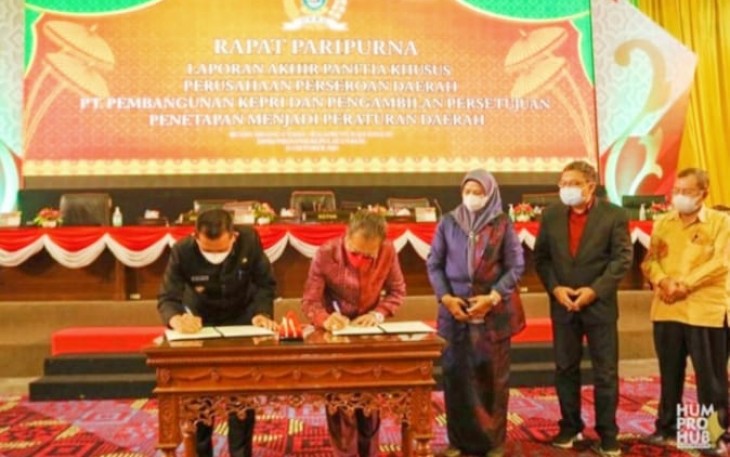 Pengesahan Perda PT Perseroda Pembangunan Kepri