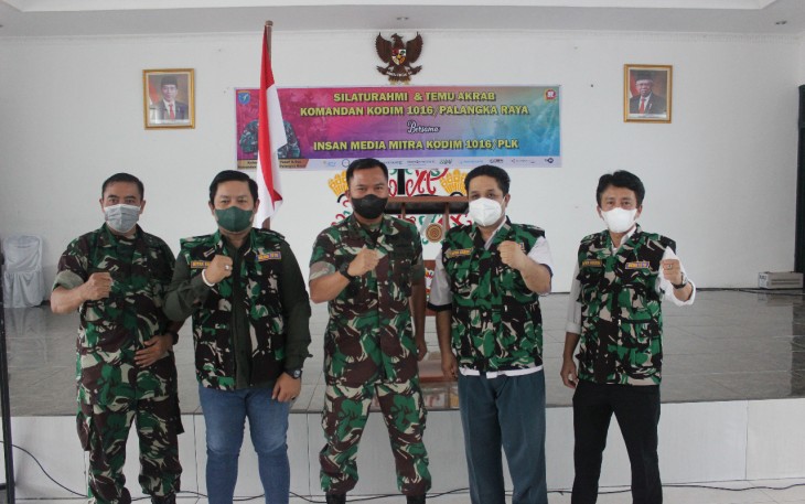 Kodim 1016 Palangka Raya Perkuat Kemitraan dengan Wartawan