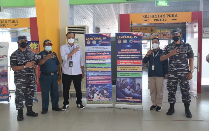 Lantamal IV Beri Sosialisasi dan Himbauan Keselamatan Berlayar dan Pencegahan Covid-19