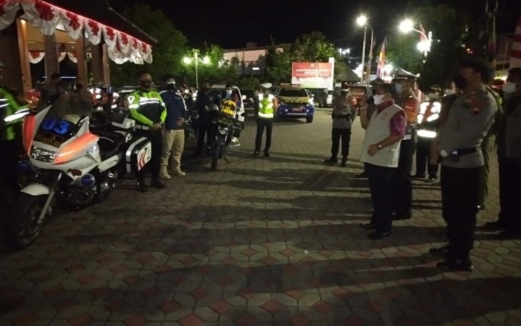Apel Pemberangkatan Patroli PPKM Darurat 