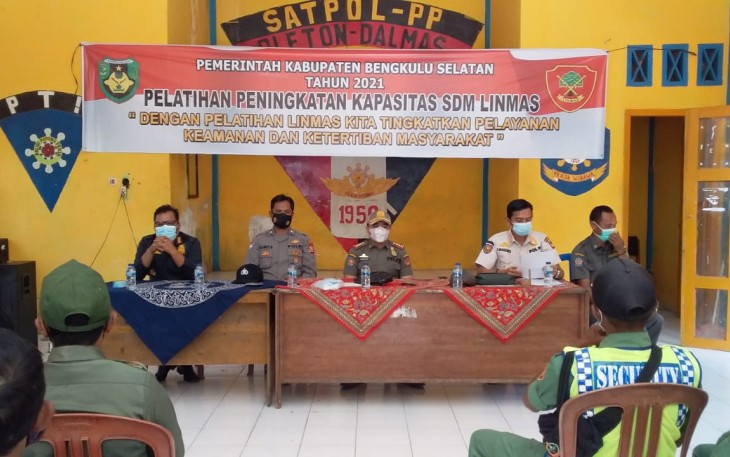 Polres Bengkulu Selatan dan Satpol PP Gelar Pelatihan Kapasitas Linmas