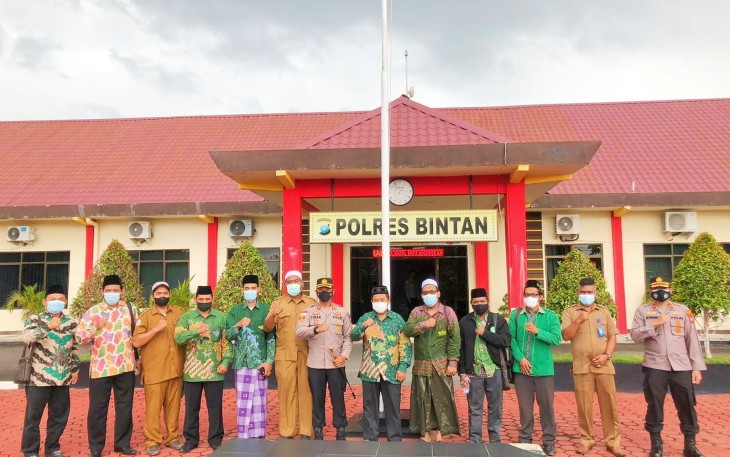 Kapolres Bintan Jalin Silaturahmi  Bersama NU Dan GP Ansor Bintan