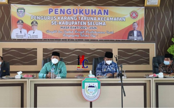 Pengukuhan Pengurus Karang Taruna Kecamatan Masa Bakti 2021-2026