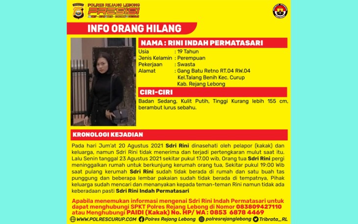 Info Orang Hilang 