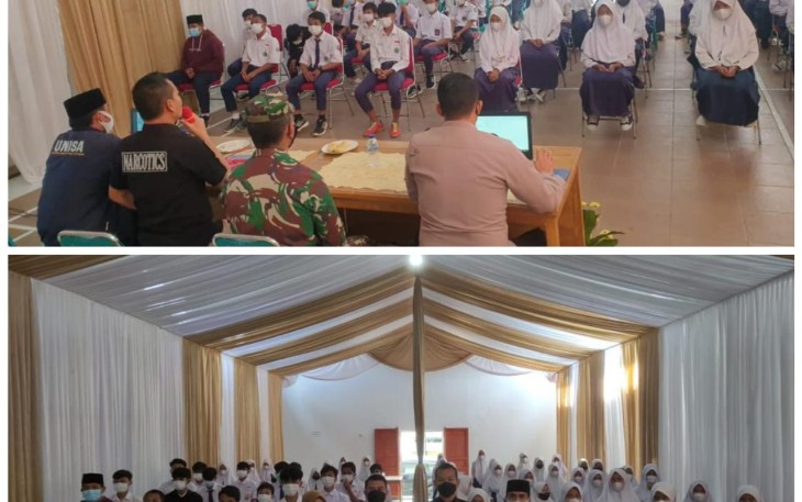 TMMD Non Fisik Sat Narkoba Polres Majalengka Laksanakan Penyuluhan Kepada Pelajar Tentang  Bahaya Narkoba