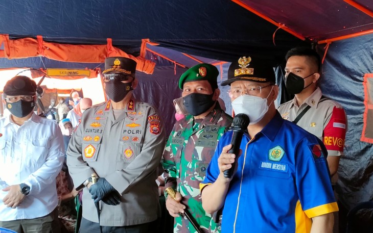 Gubernur Bengkulu bersama Forkopimda Tinjau Lokasi Vaksinasi di Pasar Panorama