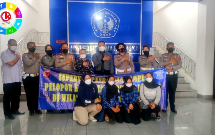 Police Goes to Campus, Upaya Satlantas Polres Majalengka Ajak Mahasiswa Patuhi Aturan Lalu Lintas di Wilkum Binaannya