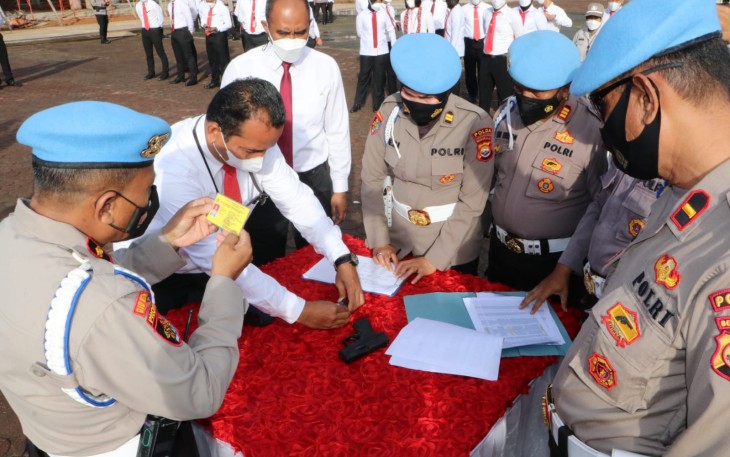 Cegah Penyalahgunaan, Propam Cek Senpi Anggota