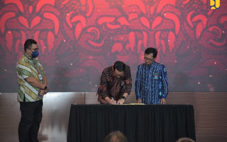 Kementerian PUPR Gelar Penandatanganan Nota Kesepakatan dengan Penerima Bantuan Rusun