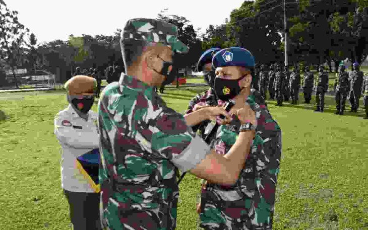 Upacara Kenaikan Pangkat Periode 1 April 2022 di Lanud J.B. Soedirman
