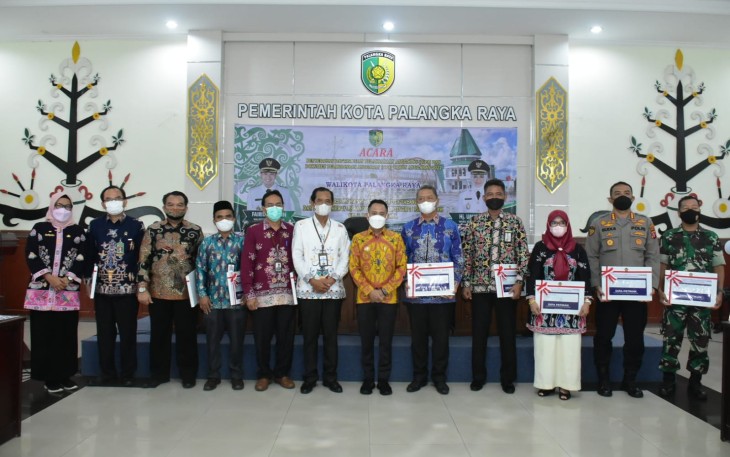 Komandan Kodim 1016 Palangka Raya Kolonel Inf Rofiq Yusuf diwakili Perwira Sandi Lettu Inf Rodiansyah menghadiri acara Penyerahan Daftar Isian Pelaksanaan Anggaran (DIPA) dan Dokumen Pelaksanaan Anggaran (DPA) Tahun Anggaran 2022