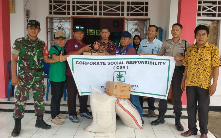 PT SIL saat Salurkan Bantuan kepada Korban Bencana Alam di Bengkulu