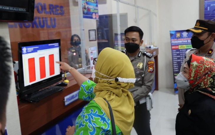 Tim Kemenpan RB Selasa (14/06/2022), saat mengunjungi Polres Bengkulu.