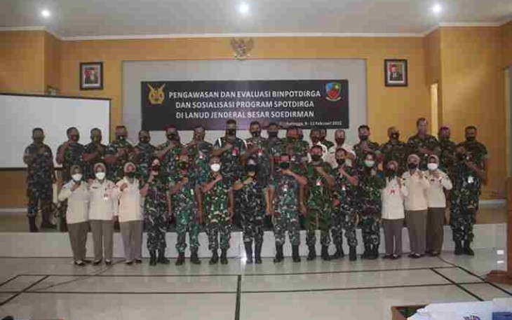Wasev Binpotdirga dan Sosialisasi Program Spotdirga di Lanud J.B. Soedirman 