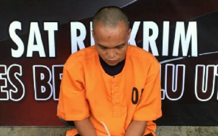 Tersangka saat diamankan
