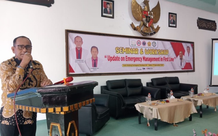 Pj Bupati saat Buka Seminar dan Workshop Update on Emergency Management in First Line