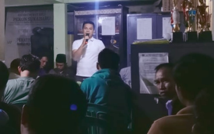 Musyawarah RPJM TA 2022-2028 di Kantor Peratin Suka Baru, Senin malam (17/10/2022).